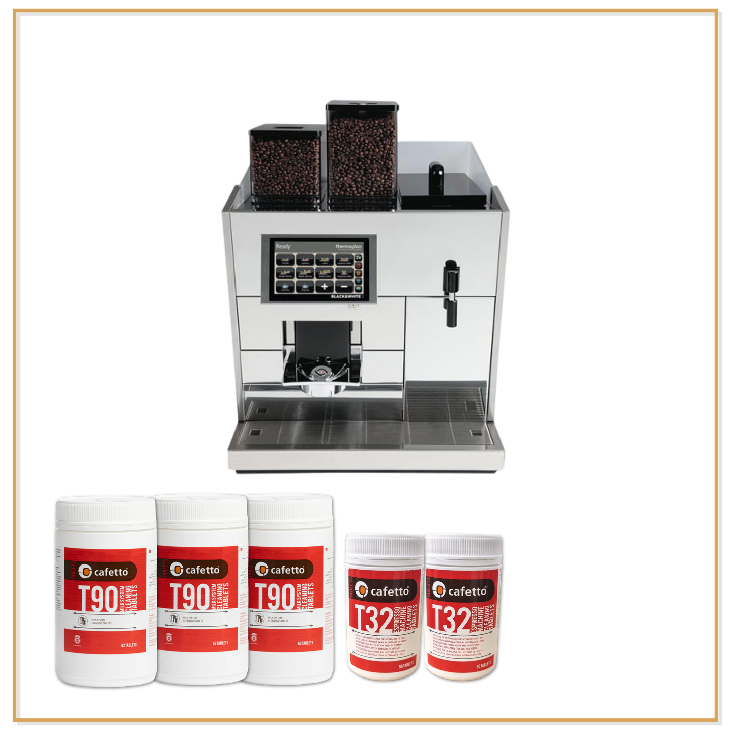 Thermoplan Black & White 3 Complete Cleaning System - 3 Month Supply