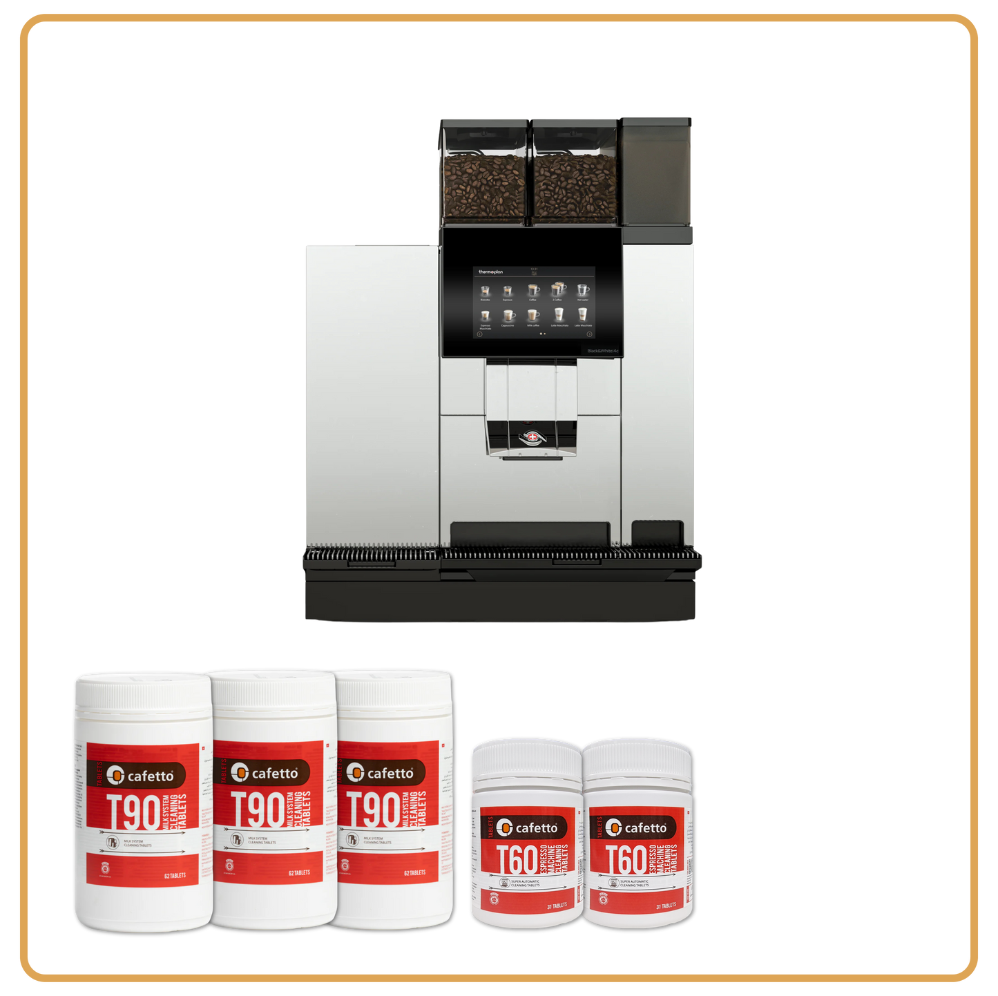 Thermoplan Black & White 4 Complete Cleaning System - 3 Month Supply