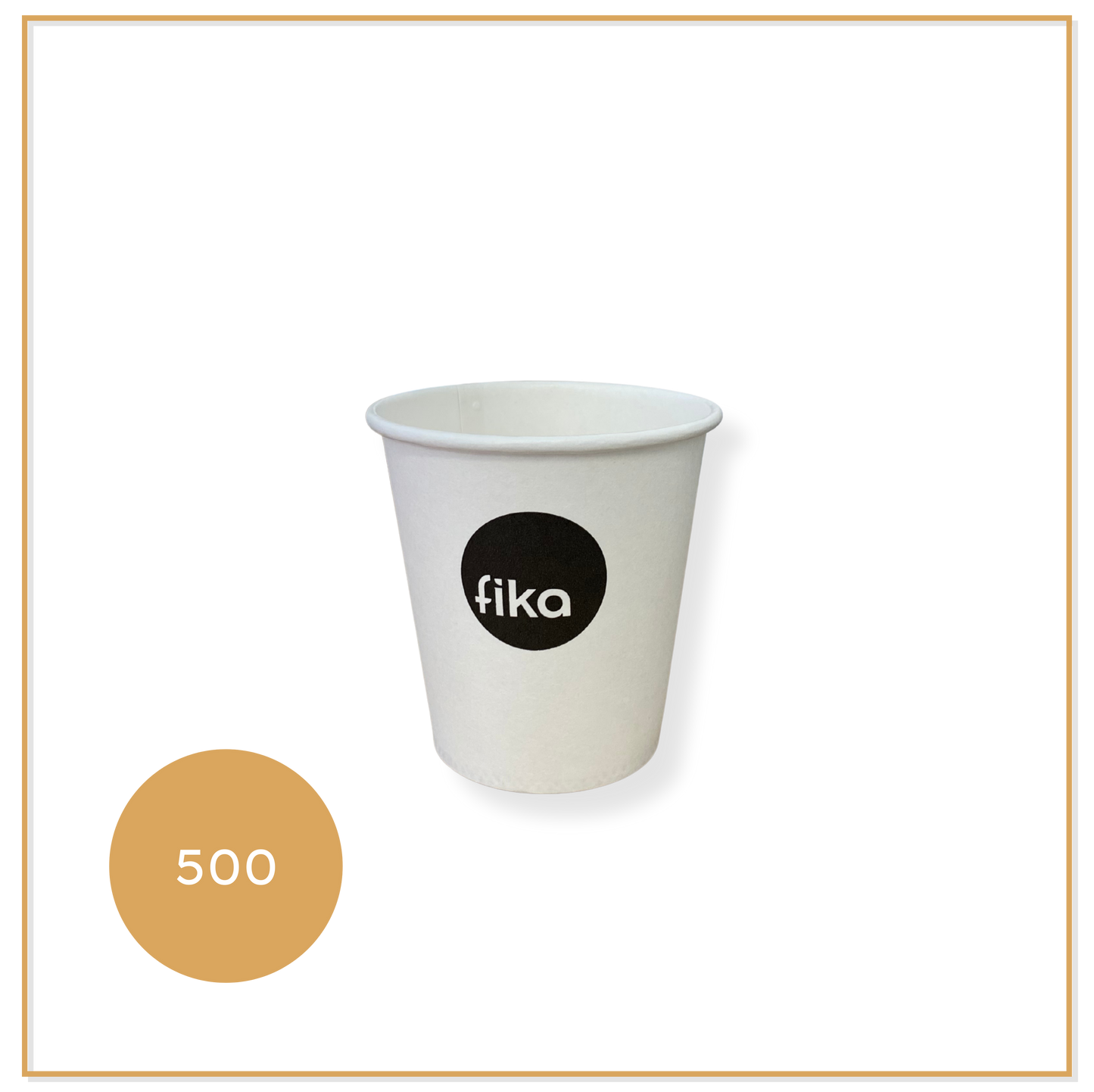 500 Plastic Free Takeaway Water Cups 6.5oz 70 mm