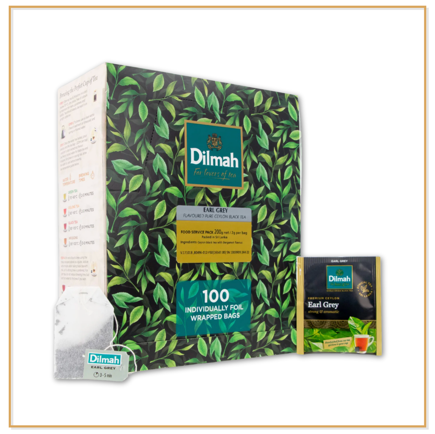Gourmet Earl Grey Tea - 100 Enveloped Tea Bags