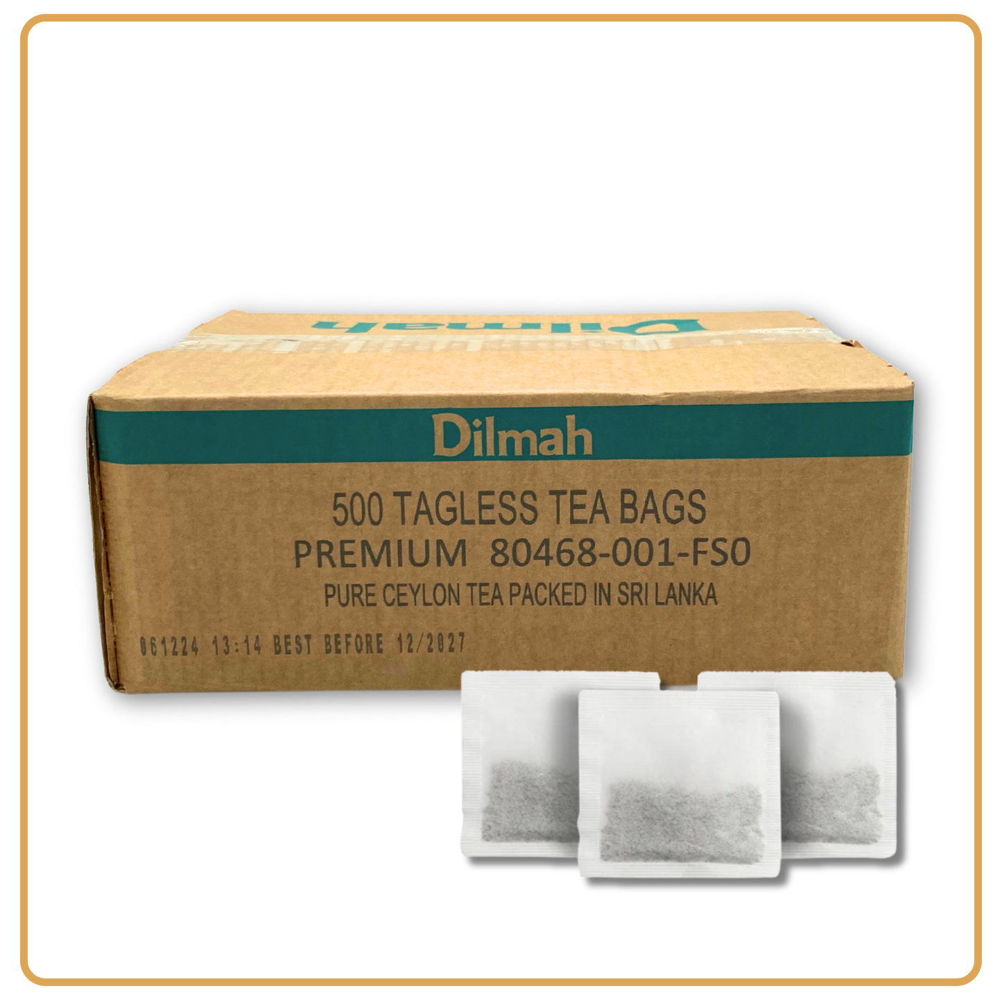 Premium Ceylon Black Tea - 500 Tagless Tea Bags