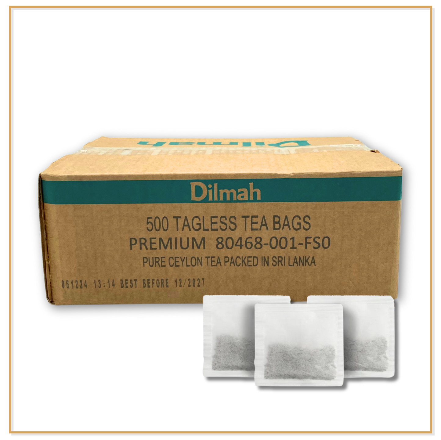 Premium Ceylon Black Tea - 500 Tagless Tea Bags