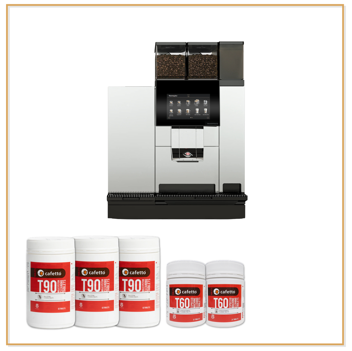 Thermoplan Black & White 4 Complete Cleaning System - 3 Month Supply