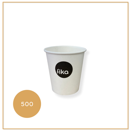 500 Plastic Free Takeaway Water Cups 6.5oz 70 mm