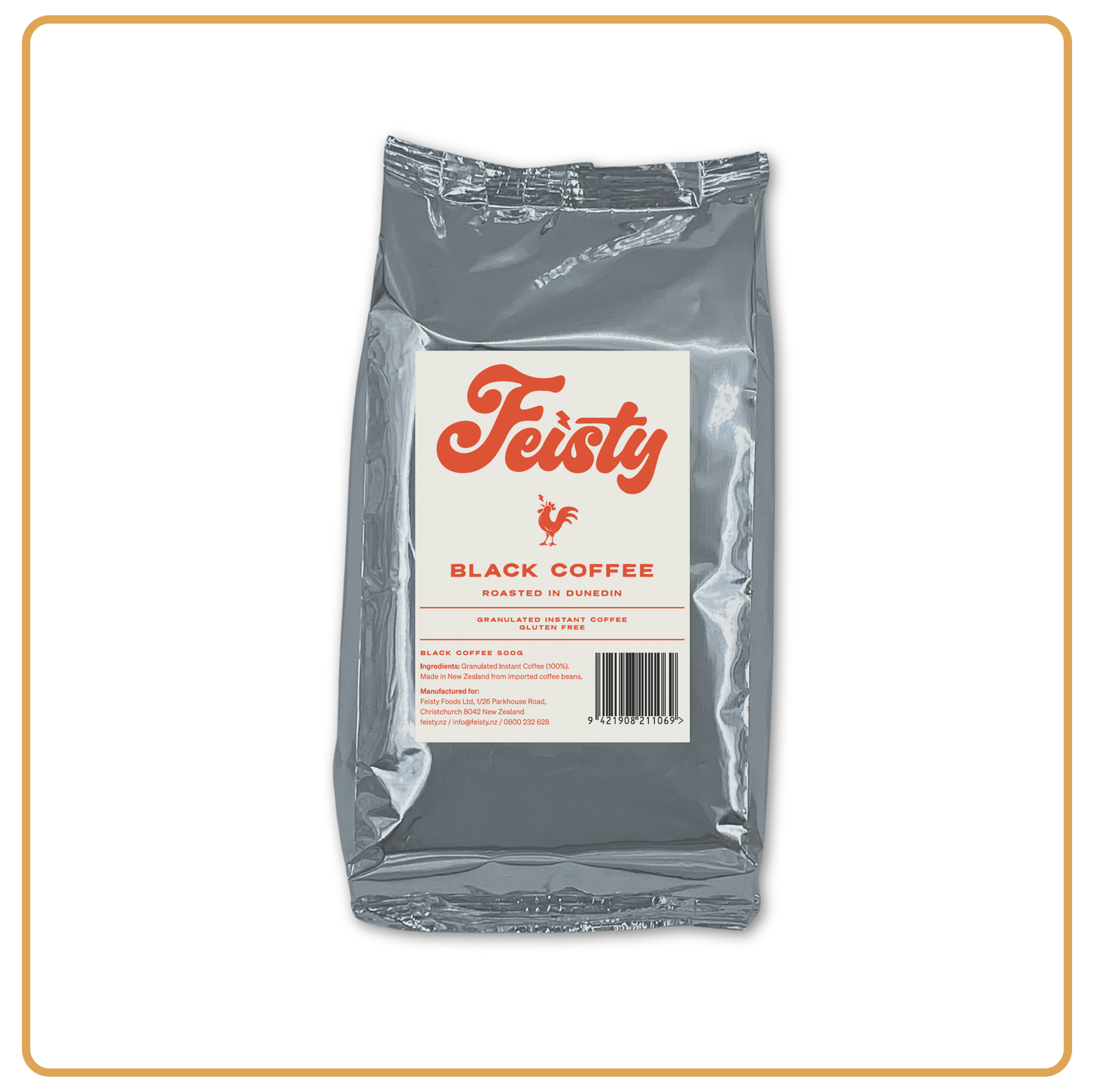 Feisty Black Coffee - 500g