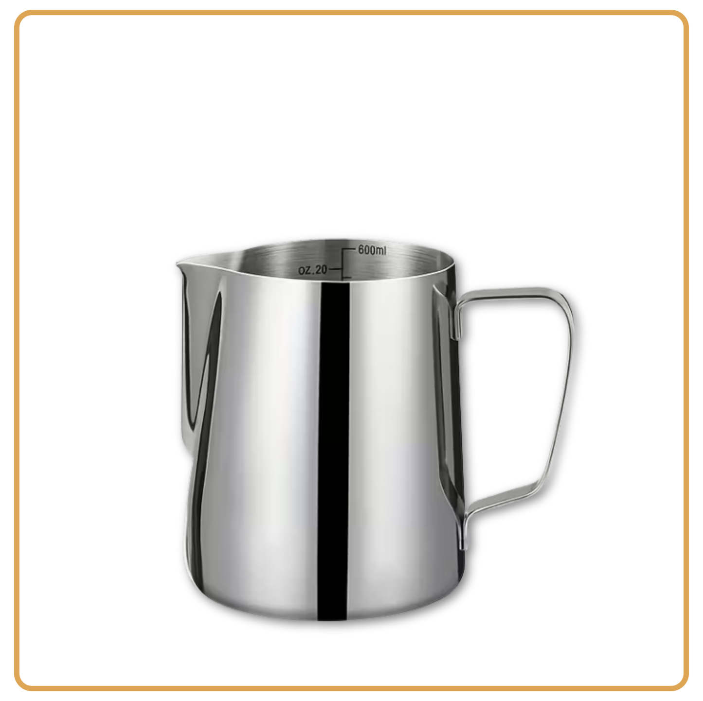 Milk Jug Stainless Steel 600ml