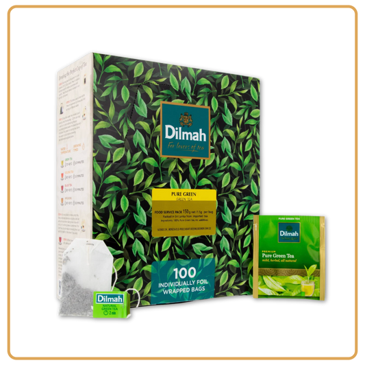 Pure Ceylon Green Tea - 100 Enveloped Tea Bags